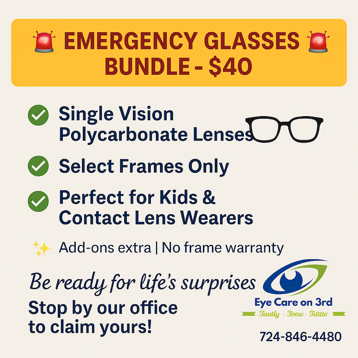 Emergency Glasses Bundle - $40